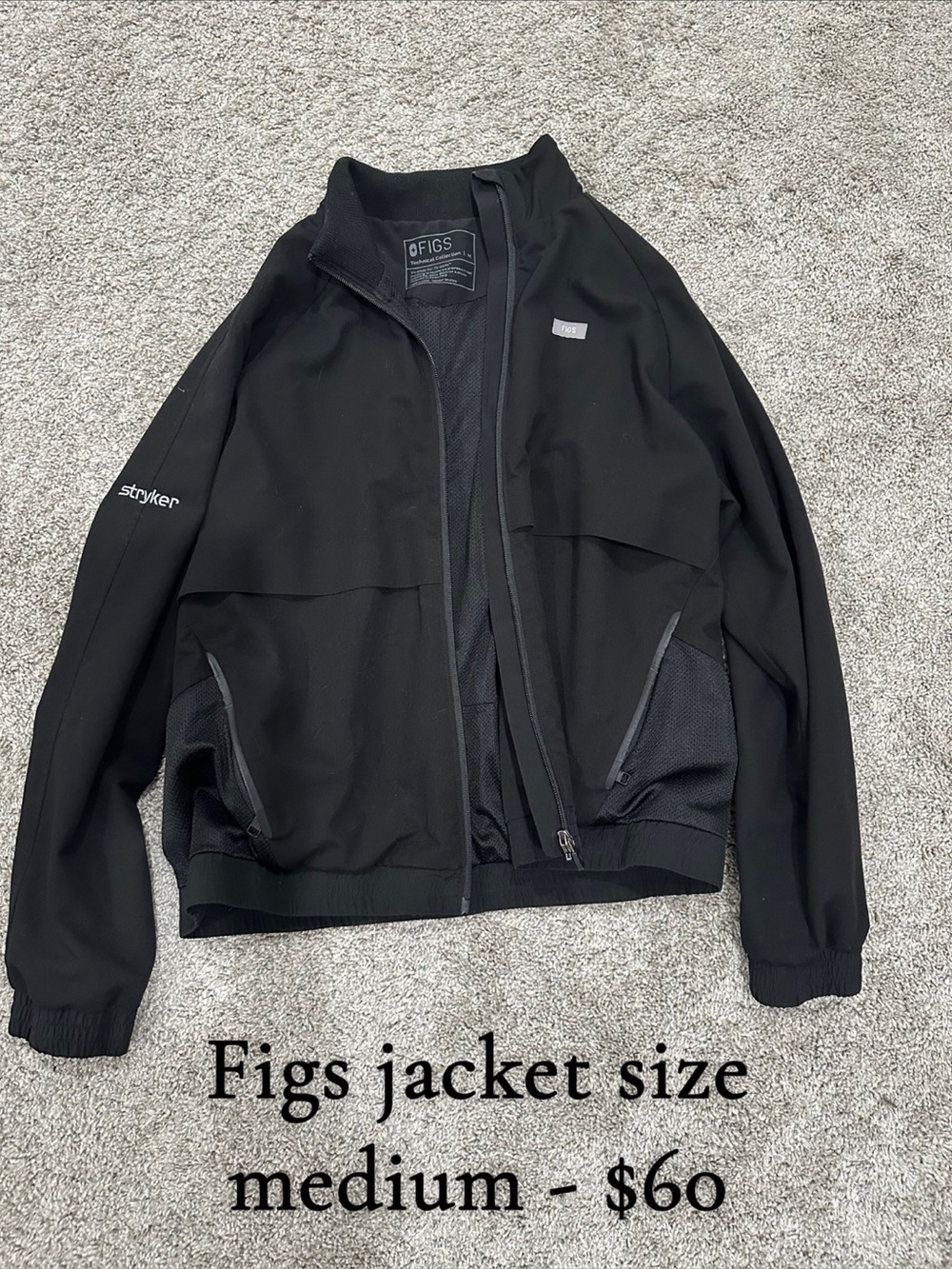 FIGS scrub Zip Jacket
